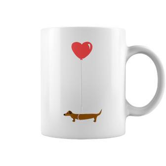 Cute Dachshund Weenie Love Balloon Dog Lover Coffee Mug - Monsterry DE