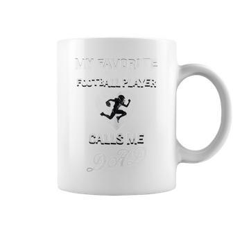 Cute My Favorite Football Player Calls Me Dad Father's Day Coffee Mug - Monsterry AU