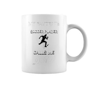 Cute My Favorite Soccer Player Calls Me Dad Father's Day Coffee Mug - Monsterry CA