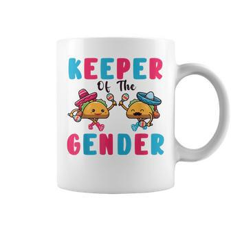 Cute Mexican Gender Reveal Keeper Of The Gender Taco Coffee Mug - Monsterry