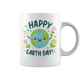 Cute Planet Earth Day Birthday Happy Earth Day 2024 Coffee Mug | Mazezy