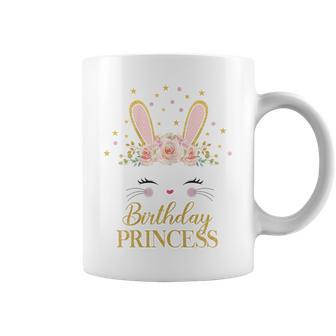 Cute Rabbit Face Bunny Birthday Party Decorations Girl Coffee Mug - Monsterry