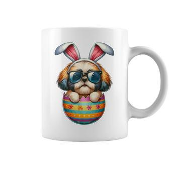 Cute Shih Tzu Egg Easter Day Dog Dad Dog Mom Coffee Mug | Mazezy DE