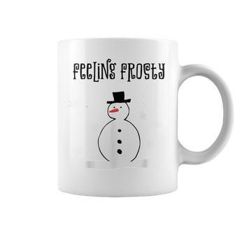 Cute Snowman Feeling Frosty Snow Winter Cozy Pajamas Coffee Mug - Monsterry