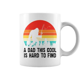 A Dad This Cool Is Hard To Find Bigfoot Fishing Fathers Day Coffee Mug - Thegiftio UK