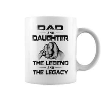 Dad And Daughter The Legend And The Legacy Coffee Mug - Monsterry DE