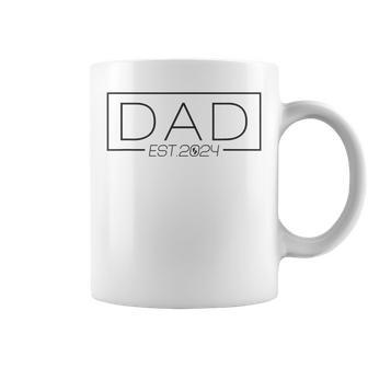 Dad Est 2024 Expect Baby 2024 Cute Father 2024 New Dad 2024 Coffee Mug - Seseable