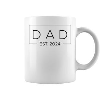 Dad Est 2024 Promoted To Daddy Father's Day 2024 New Dad Coffee Mug - Thegiftio UK