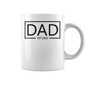 Dad Est 2025 Father's Day New Dad 2025 Promoted To Dad Coffee Mug - Thegiftio UK