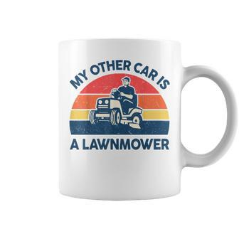 Dad Lawn Mowing My Other Car Is A Lawnmower Coffee Mug - Monsterry UK