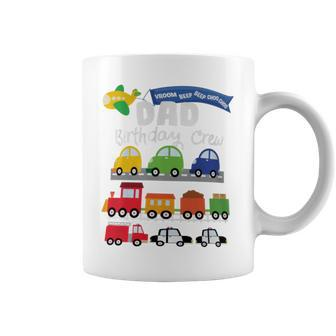 Dad Transportation Birthday Airplane Cars Fire Truck Train Coffee Mug - Monsterry UK