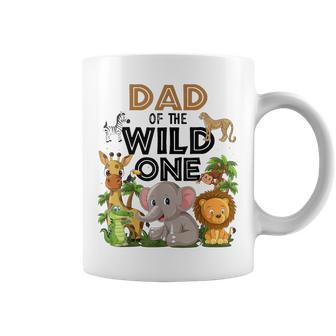 Dad Of The Wild One Birthday 1St Safari Jungle Family Coffee Mug - Seseable