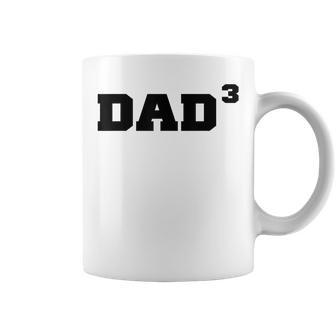 Dad3 Dad Of Triplets Triplet Boys Girls Dad Father Papa Coffee Mug - Monsterry