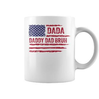 Dada Daddy Dad Bruh American Flag Fathers Day 4Th Of July Coffee Mug - Seseable