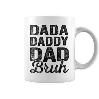 Dada Daddy Dad Bruh Vintage Father's Day Dad Men Coffee Mug - Seseable