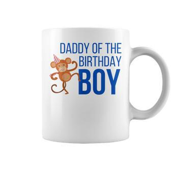 Daddy Of The Birthday Boy Party Monkey Dad Coffee Mug - Monsterry AU