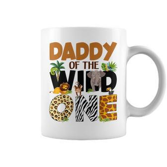 Daddy Of The Birthday Wild One Safari Dad And Mom Boy Family Coffee Mug - Monsterry
