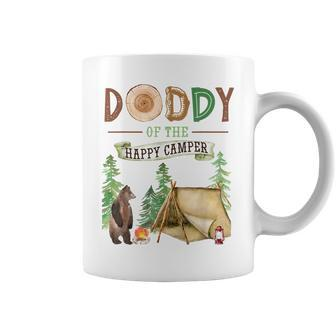 Daddy Of The Happy Camper First Birthday Camping Daddy Dada Coffee Mug - Monsterry UK