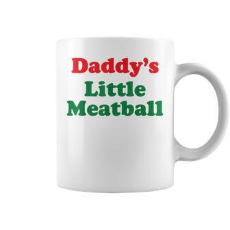 Daddy Little Meatball Italian Coffee Mug - Monsterry AU