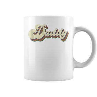 Daddy Retro Vintage Dad For Lovers Fathers Day Dada Coffee Mug - Seseable