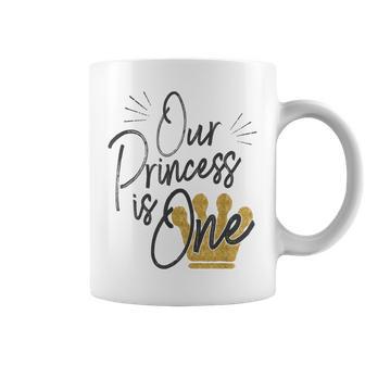 Daughter 1St Birthday For Moms Dads Our Princess One Coffee Mug - Monsterry UK