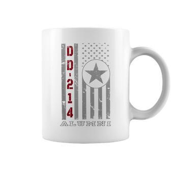 Dd214 Alumni Vintage American Flag Veteran Coffee Mug - Monsterry CA