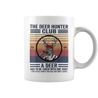 The Deer Hunter Club A Deer Has To Be Taken With One Shot Coffee Mug - Monsterry AU
