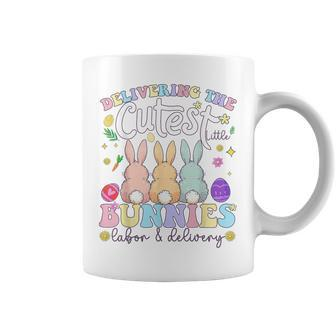 Delivering The Cutest Bunnies Easter Labor & Delivery Nurse Coffee Mug - Monsterry