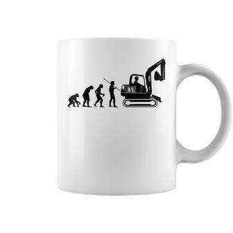 Digger Evolution Construction Machine Guide Digger Drivers Coffee Mug - Thegiftio UK