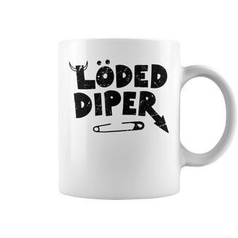 Distressed Loded Diper New Parent Pop Culture Coffee Mug | Crazezy DE