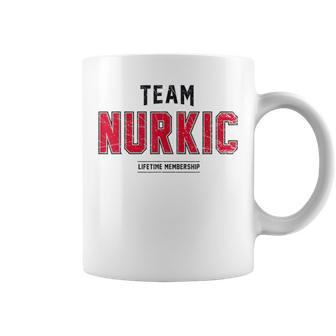 Distressed Team Nurkic Proud Family Surname Last Name Coffee Mug - Seseable