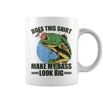 Does This Make My Bass Look Big Fishing Coffee Mug - Monsterry