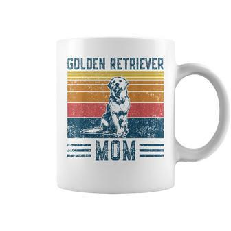 Dog Golden Retriever Mom Vintage Golden Retriever Mom Coffee Mug - Thegiftio UK