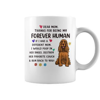 Dog Mom Forever Human Red Cocker Spaniel Coffee Mug | Mazezy AU