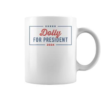 Dolly For President 2024 Retro Dolly Coffee Mug - Seseable