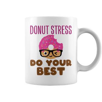 Donut Stress Do Your Best Teacher Test Day Coffee Mug - Monsterry CA