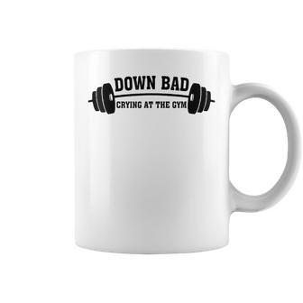Down Bad Crying At The Gym Coffee Mug | Mazezy