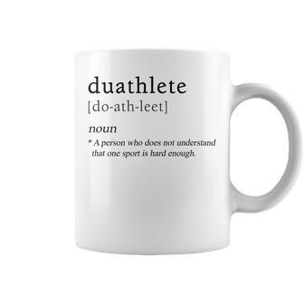 Duathlete Definition Duathlon Sport Coffee Mug - Monsterry