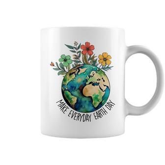 Earth Day 2024 Earth Day Make Everyday Earth Day Coffee Mug | Mazezy CA
