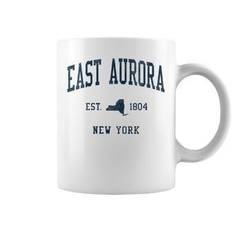 East Aurora Ny Vintage Athletic Sports Jsn1 Coffee Mug - Monsterry DE