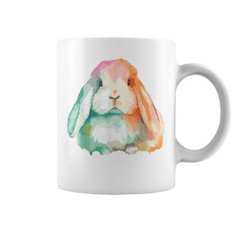 Easter Bunny Holland Lop Rabbit Girl Holland Lop Coffee Mug - Monsterry