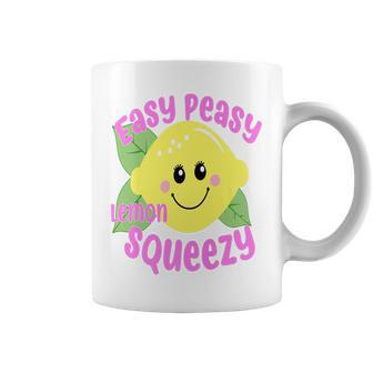 Easy Peasy Lemon Squeezy Fun Summertime Lemonade Lover Coffee Mug - Monsterry CA