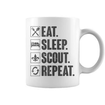 Eat Sleep Scout Repeat Scouting Lover Coffee Mug - Monsterry UK