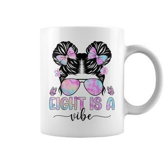Eight Is A Vibe 8 Year Old Girls 8Th Birthday Coffee Mug - Seseable