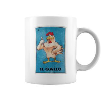 El Gallo Lottery Tradicional Vintage Rooster Coffee Mug - Monsterry