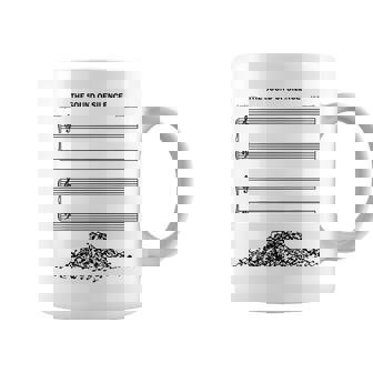 El Sonido Del Silencio Musical Divertido Taza de café - Regaloses