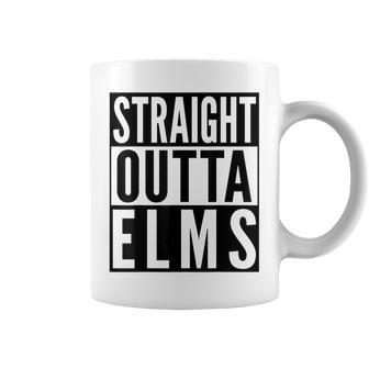 Elms Straight Outta College University Alumni Coffee Mug | Crazezy UK