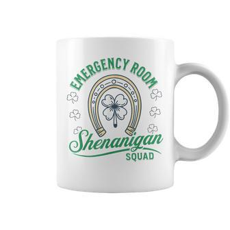 Emergency Room Shenanigans Squad St Patrick's Day Er Tech Coffee Mug - Monsterry