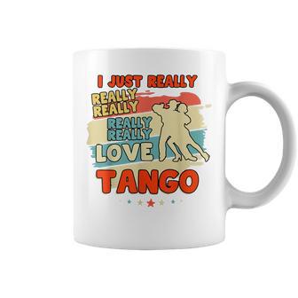 Me Encanta El Tango Realmente Amo El Tangointage Taza de café - Regaloses