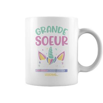 Enfant Licorne Filles Jeais Être Une Super Grande Soeur Loading Tasse - Cadeauxyz